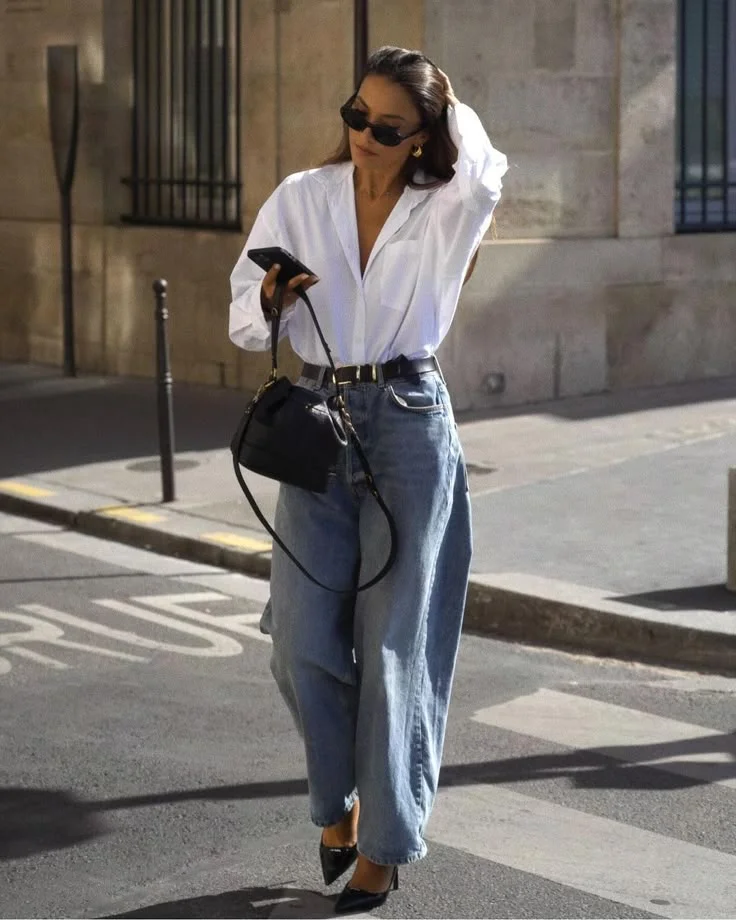 white shirt outfit