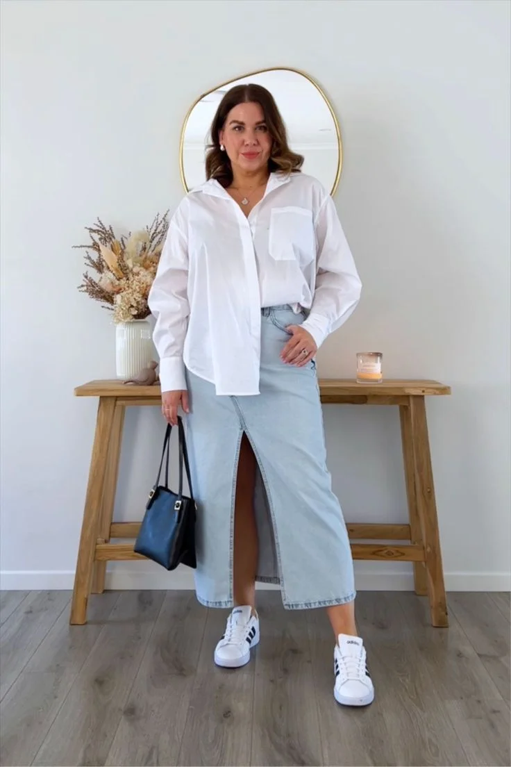 white shirt outfit