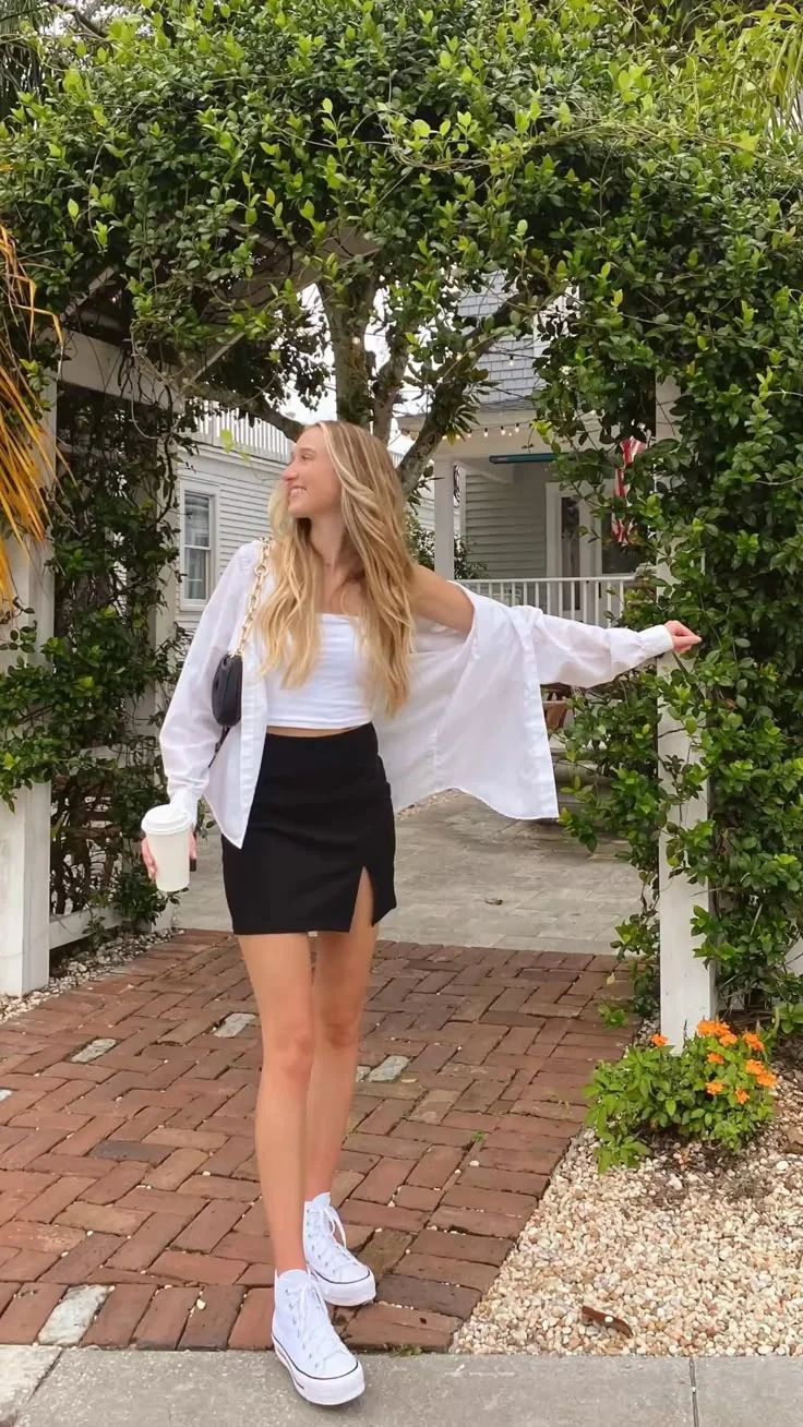 white shirt outfit