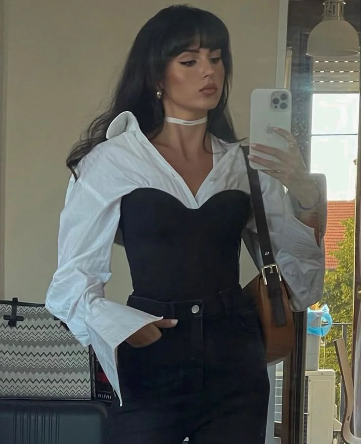 white shirt outfit