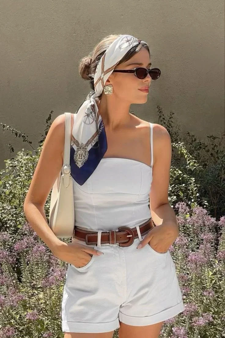 White shorts outfit