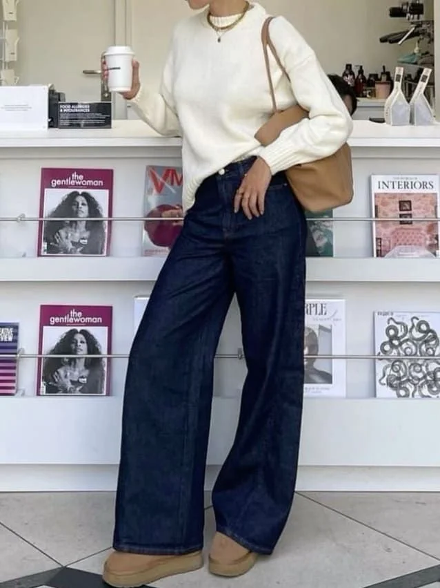 Wide leg pants outfit