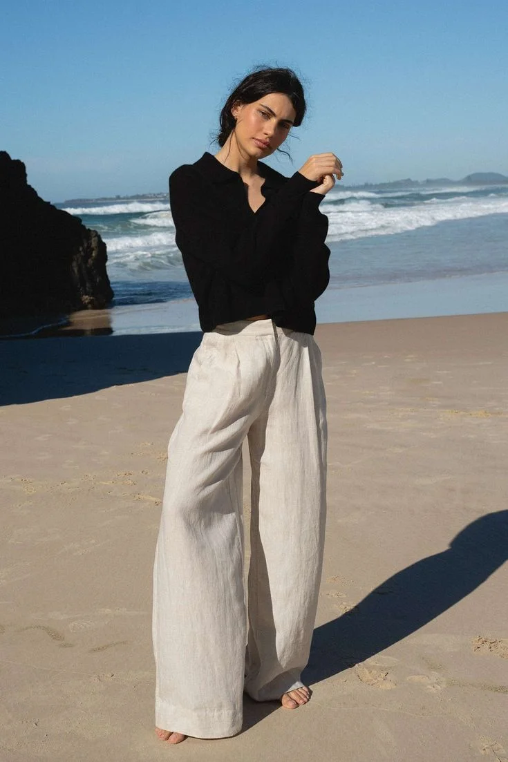 Wide leg pants outfit