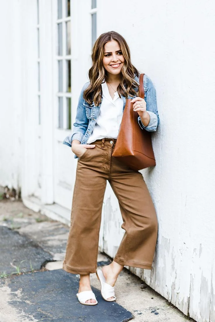 Wide leg pants outfit